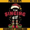 Christmas Singing Elf PNG, Elf Christmas PNG, Noel PNG