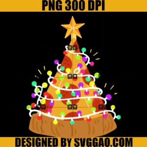 Christmas Pizza PNG, Christmas Lights PNG