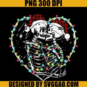 Christmas Lovers PNG, Skeleton Christmas PNG