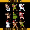 Christmas Dabbing PNG, Santa Dabbing PNG, Elf Dabbing PNG