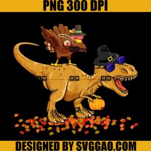 T-Rex Thanksgiving PNG, Turkey Dabbing PNG, Turkey T-rex PNG