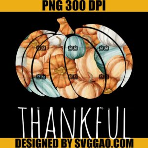 Thankful PNG, Thanksgiving Pumpkin PNG, Pumpkin PNG