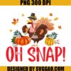 Oh Snap PNG, Turkey Pumpkin PNG, Thanksgiving PNG