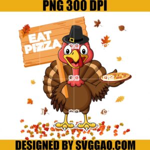 Eat Pizza PNG, Turkey Pizza PNG, Thankgiving PNG