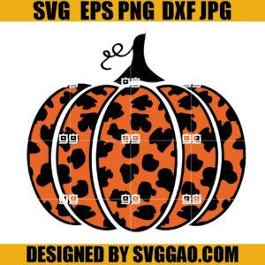 Leopard Pumpkin SVG, Thankgiving Leopard SVG, Fall SVG