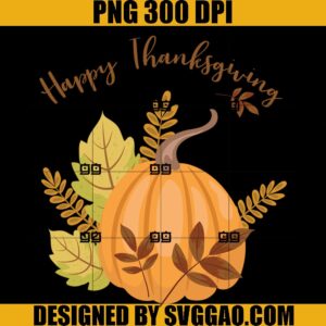 Happy Thanksgiving PNG, Pumpkin Thanksgiving PNG