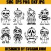 Horror Characters Pumpkin Heads SVG Bundle, Friend Horror SVG