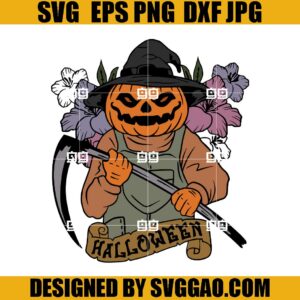 Halloween Pumpkin SVG, Flower Pumpkin SVG, Flower Pumpkin Halloween SVG