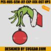 Grinch Hand Light Christmas Embroidery Design Xmas Embroidery Machine File