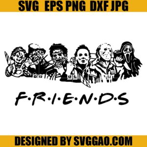 Halloween Friends SVG, Horror Movie Killers SVG, Halloween SVG