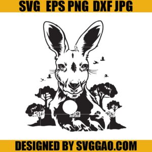 Kangaroo Scene SVG, Kangaroo SVG