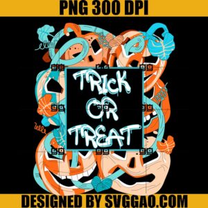 Trick or Treat PNG, Graffiti Pumpkins PNG