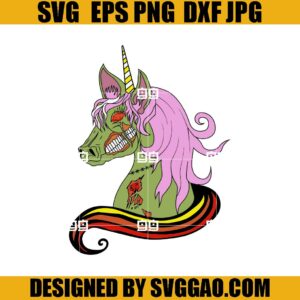 Unicorn Skeleton SVG, Zombie Corn SVG, Halloween SVG