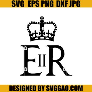 Queen Elizabeth II SVG, Queen Death SVG, Rip Queen SVG