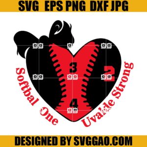 Softball One SVG, Uvalde Strong SVG, We Are Uvalde Strong SVG, Uvalde Texas SVG