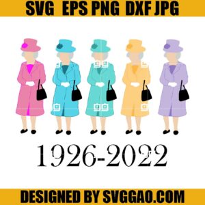 Queen Elizabeth II SVG, United Kingdom Queen SVG, Rip Queen Elizabeth SVG