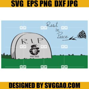 Rip Elizabeth SVG, Rip Queen SVG, The Queen Rip SVG