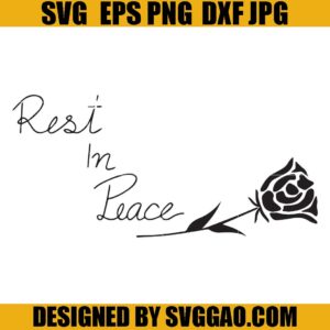 Rest In Peace SVG, Rip Queen SVG, Elizabeth Rip SVG