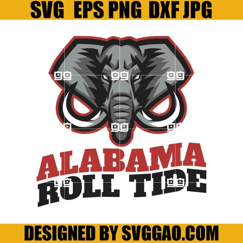 Alabama In Elephant SVG, Elephant Outline SVG