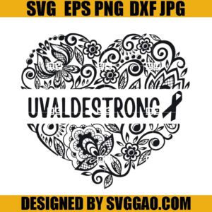 Uvalde Strong Flower SVG, We, Uvalde Texas SVG