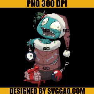 Stocking Stuffer PNG, Zombie Christmas PNG