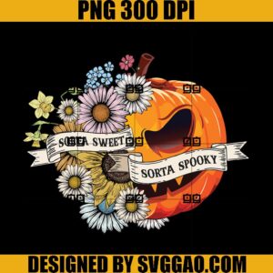 Sorta Sweet Sorta Spooky PNG, Pumpkin Sorta Spooky PNG