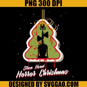 Siren Head Horror Christmas Pine Tree PNG, Christmas Tree PNG