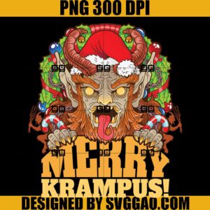 Merry Krampus PNG, Santa Creepy Christmas Horror PNG