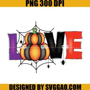 Love Halloween PNG, Pumpkin Love PNG