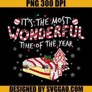 Its The Most Wonderful Time Of The Year Christmas Cake PNG, Wonderful Christmas PNG