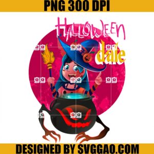 Halloween Date PNG, Witch Halloween PNG
