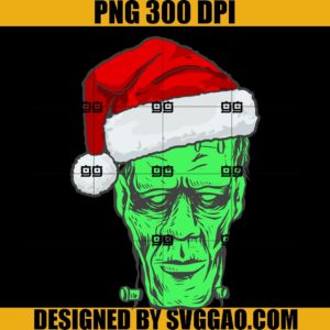 Franken Santa Scary Christmas PNG, Franken Christmas PNG