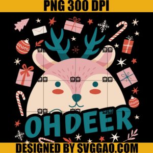 Deer Christmas PNG, Baby Deer PNG, Oh Deer PNG