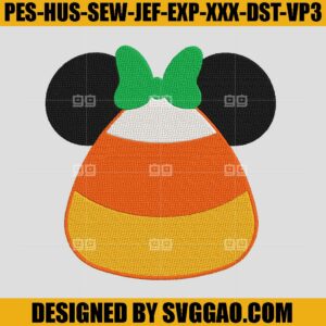 Minie Candy Embroidery Design, Candy Disney Embroidery File
