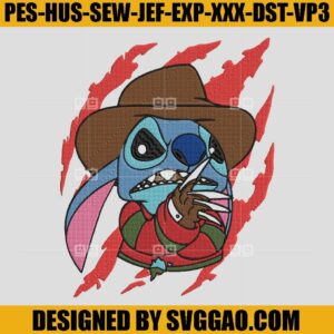Freddy Stitch Embroidery Design, Disney Halloween Embroidery File
