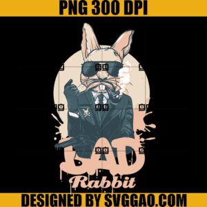 Bad Rabbit Cool Gangsta PNG, Bad Bunny PNG