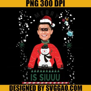 All I Want For Christmas Is Siuuu PNG, Ronaldo Santa Christmas PNG