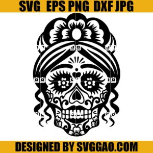 Halloween Celestial Woman Skull SVG, Skull Girl SVG