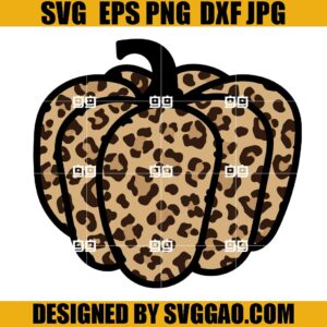 Pumpkin SVG, Leopard Pumpkin SVG, Thanksgiving Pumpkin SVG