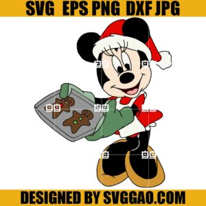 Mickey And Gingerbread SVG, Santa Mickey Mouse SVG, Xmas SVG