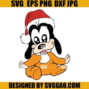 Babies Goofy Christmas SVG, Santa Hat Baby Goofy SVG
