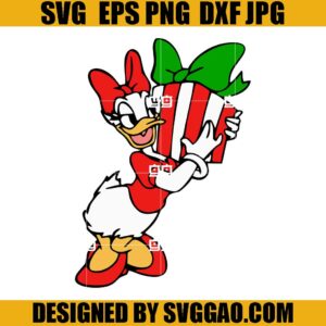 Mickey Duck SVG, Daisy Duck Christmas SVG, Xmas Disney SVG