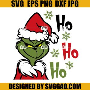 Hohoho Grinch SVG, The Grinch SVG, Grinch Christmas SVG