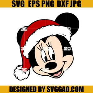 Mickey Santa SVG, Mickey Mouse Santa SVG, Disney Christmas SVG