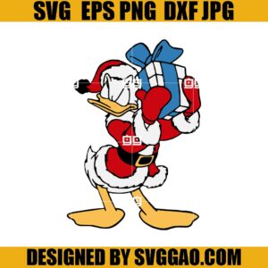 Duck Xmas Mickey Mouse SVG, Mickey Mouse Duck SVG, Merry Xmas SVG