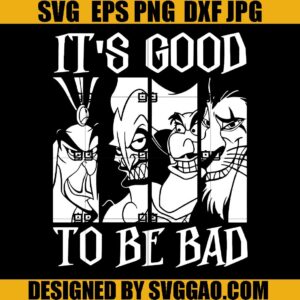 It's Good to be Bad SVG, Villain Gents SVG