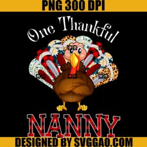One Thankful Nanny PNG, Turkey Leopart PNG, Thankgivings PNG