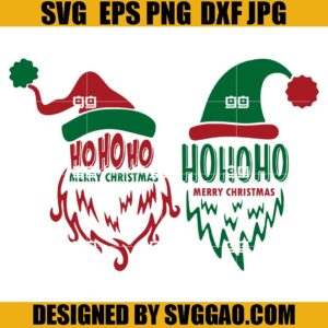 Ho Ho Ho Merry Christmas SVG, Santa Claus SVG, Xmas SVG
