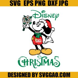 Disney Christmas SVG, Merry Christmas Mickey SVG
