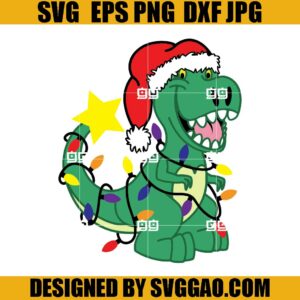 Tree Rex SVG, Santa T rex Christmas SVG, Xmas SVG